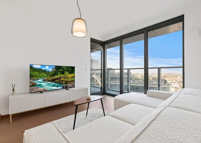 아파트 Eurovea Tower 1 Danube View 브라티슬라바